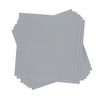 Luxe Party NYC Napkins 20 Lunch Napkins - 6.5" x 6.5" Grey with Silver Stripe Lunch Napkins | 20 Napkins