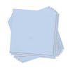 Luxe Party NYC Napkins 20 Lunch Napkins - 6.5" x 6.5" Ice Blue with Silver Stripe Lunch Napkins | 20 Napkins