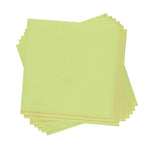 Luxe Party NYC Napkins 20 Lunch Napkins - 6.5" x 6.5" Lime with Gold Stripe Lunch Napkins | 20 Napkins