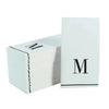 Luxe Party NYC Napkins Letter M Black Monogram Paper Disposable Dinner Napkins | 14 Napkins