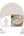 Luxe Party NYC Plastic Plates 16 Dinner and 16 Salad Plates Round Walled Linen and Gold Plastic Plates Set | 32 Pack