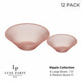 Transplant Rose Disposable Party Bowl Set | 12 Pack