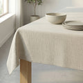 Premium Off White Waterproof Polyester Tablecloth