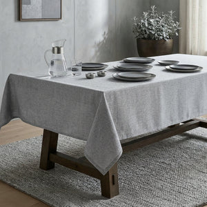 Luxe Party NYC Tablecloths Premium Silver Waterproof Polyester Tablecloth