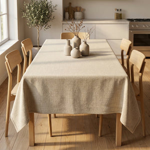 Luxe Party NYC Tablecloths Premium White Waterproof Polyester Tablecloth