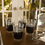 Luxe Party NYC Tumblers Black • Gold Plastic Cups | 10 Cups