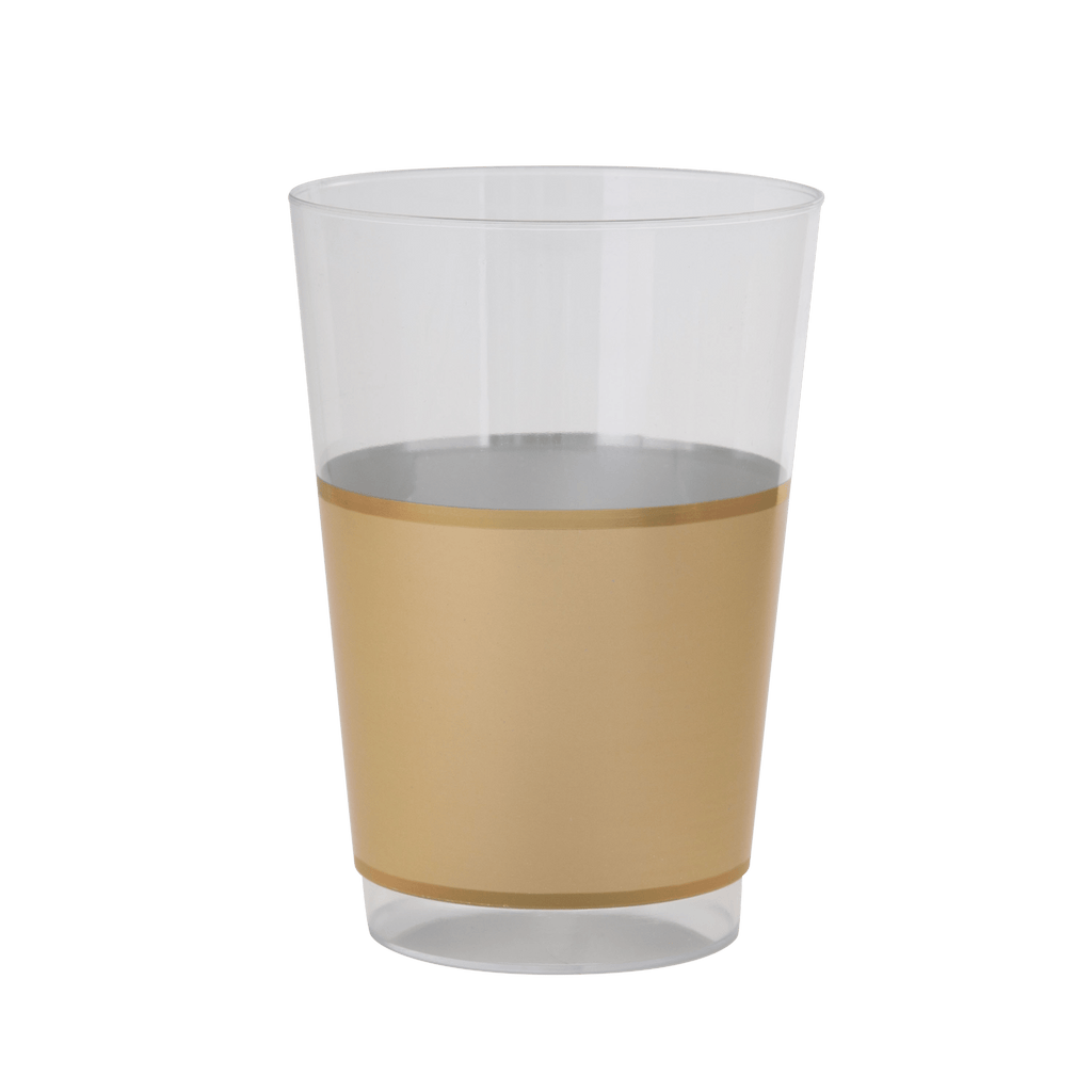 Luxe Party NYC Tumblers Gold Plastic Cups | 10 Cups