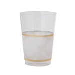 Luxe Party NYC Tumblers Marble • Gold Plastic Cups | 10 Cups