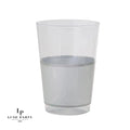 Silver Banded Plastic Cups | 10 Cups
