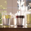 Luxe Party NYC Tumblers Silver Banded Plastic Cups | 10 Cups