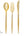 Luxe Party NYC Two Tone Cutlery Gold Glitter Plastic Cutlery Set | 32 Pieces
