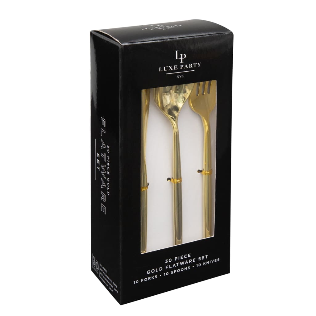 Dual Tone Gold Finish Cutlery Set