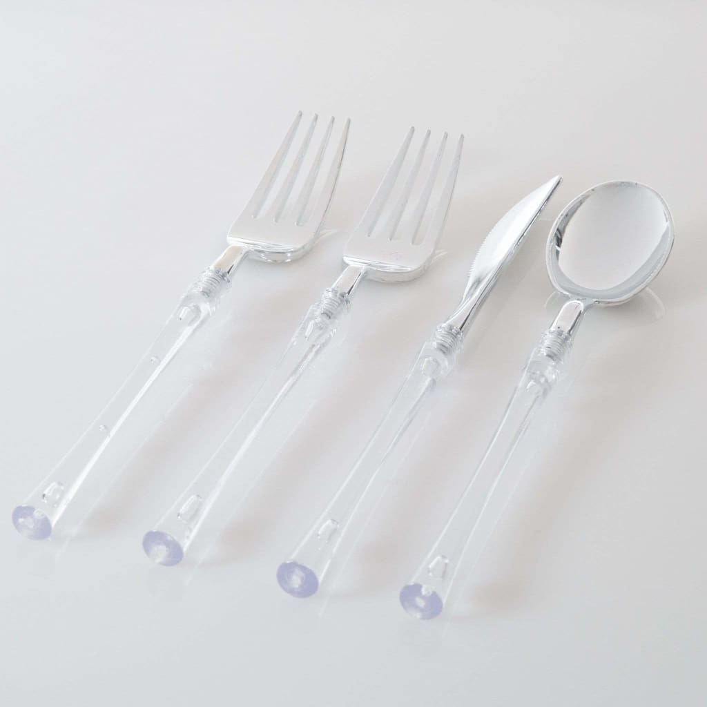 clear fork utensil