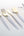 Luxe Party NYC Two Tone Cutlery White • Gold Plastic Cutlery Set | 32 Pieces