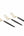 Luxe Party NYC Two Tone Mini 20 Mini Forks Black and Gold Plastic Mini Forks | 20 Forks