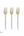Luxe Party NYC Two Tone Mini 20 Mini Forks Clear and Gold Plastic Mini Forks | 20 Forks