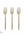 Luxe Party NYC Two Tone Mini 20 Mini Forks Gold Glitter Plastic Mini Forks | 20 Forks