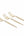 Luxe Party NYC Two Tone Mini 20 Mini Forks Gold Glitter Plastic Mini Forks | 20 Forks