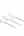 Luxe Party NYC Two Tone Mini 20 Mini Forks Silver Glitter Plastic Mini Forks | 20 Forks
