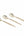 Luxe Party NYC Two Tone Mini 20 Mini Spoons Gold Glitter Plastic Mini Spoons | 20 Spoons