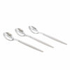 Luxe Party NYC Two Tone Mini 20 Mini Spoons White and Silver Plastic Mini Spoons | 20 Spoons