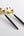 Luxe Party NYC Two Tone Serving 1 Spoon 1 Fork Black /  Gold Plastic Serving Forks • Spoons Set