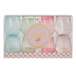 Luxe Party NYC Wine Cups Upscale HEX Assorted 12 Oz. Plastic Wine Goblets | 8 Cups