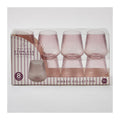 Upscale RIBBED Purple 12 Oz. Plastic Wine Goblets | 8 Cups