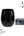 Luxe Party NYC Wine Cups Upscale Round Black 12 Oz. Plastic Wine Goblets | 6 Cups