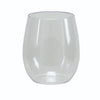 Luxe Party NYC Wine Cups Upscale Round Clear 16 Oz. Plastic Wine Goblets | 6 Cups