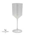 Upscale Round Clear Plastic Wine Cups | 4 Cups