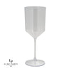 Luxe Party NYC Wine Cups Upscale Round Clear Plastic Wine Cups | 4 Cups