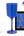 Luxe Party NYC Wine Cups Upscale Round Transparent Blue Plastic Wine Cups | 4 Cups