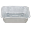 Luxe Party pans 8" Aluminum Foil Square Pans w. Dome Plastic Lids  - 200pk 