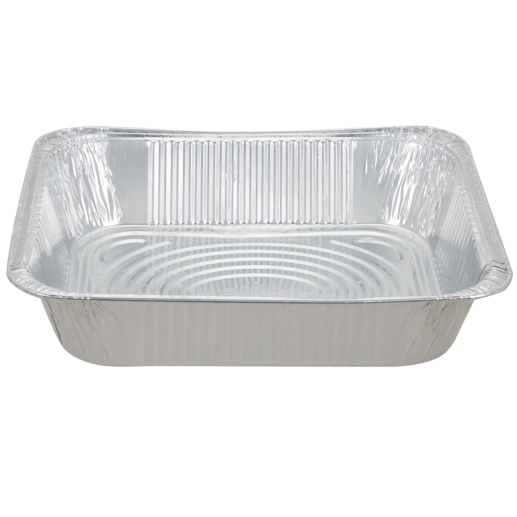 Luxe Party pans Half Size Deep Aluminum Heavy Foil Pan 10x13x2.5"  - 100pk