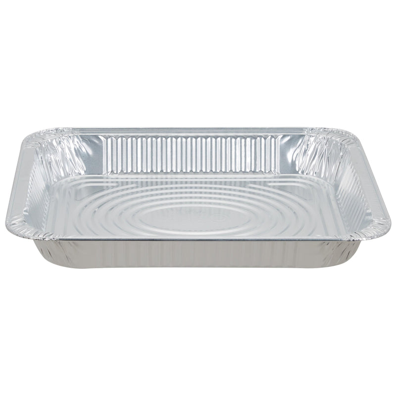 Luxe Party pans Half Size Shallow Disposable Aluminum Foil Pan 10x13x1.5" - 100pk