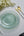 Luxe Party Plastic Plates 16 Dinner and 16 Salad Plates Sage Green Pebble Plate and Gold Plastic Plates Set | 32 Pack