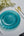 Luxe Party Plastic Plates 16 Dinner and 16 Salad Plates Teal Frosted Plate and Gold Plastic Plates Set | 32 Pack
