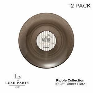 Luxe Party Plastic Plates Round 10.25
