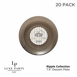 Luxe Party Plastic Plates Round 7.5