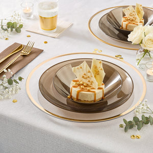 Luxe Party Plastic Plates Round 7.5