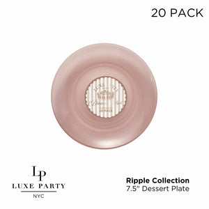 Luxe Party Plastic Plates Round 7.5