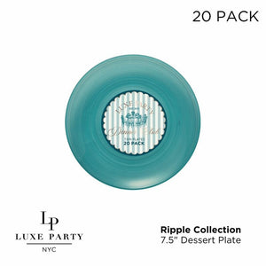 Luxe Party Plastic Plates Round 7.5