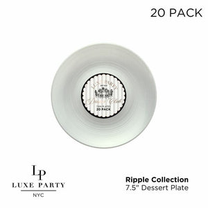 Luxe Party Plastic Plates Round 7.5