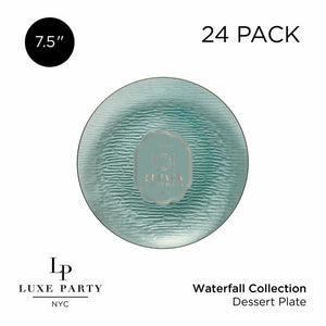 Luxe Party Plastic Plates Round 7.5