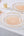 Luxe Party Plastic Plates Transparent Waterfall Peach and Gold 7.5