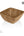 Luxe Party Serving Bowl 130 Oz. Square Oak Heavy Plastic Bowl