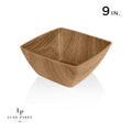 130 Oz. Square Oak Heavy Plastic Bowl 9