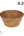 Luxe Party Serving Bowl Round Tapered Hard Plastic Serving Bowl 6.25 Inch Reusable