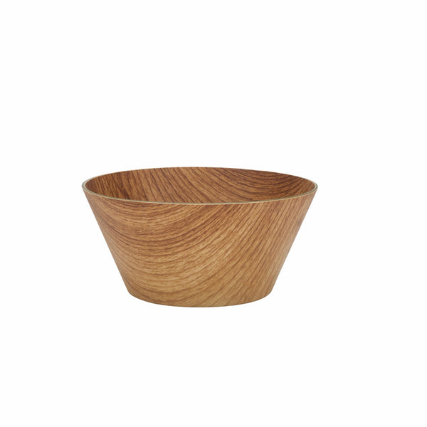 Luxe Party Serving Bowl Round Tapered Hard Plastic Serving Bowl 6.25 Inch Reusable